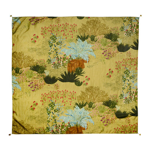 Mustard garden scarf